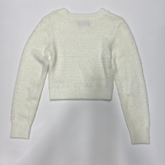 Urban Outfitters Fluffy Soft Crew Neck Sweater in Ivory - Picture 2 of 5